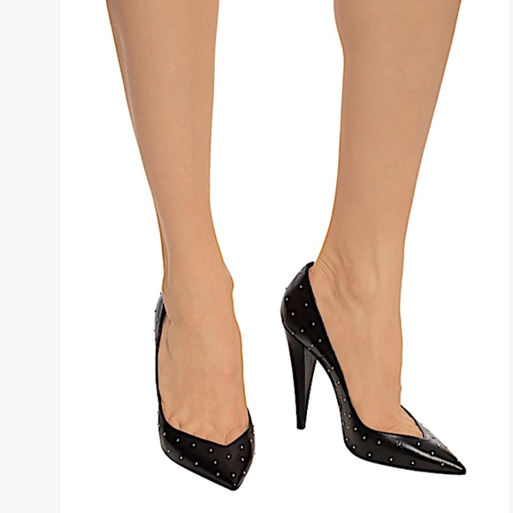 SAINT LAURENT BLACK 'ERA' PUMPS - Picture 3 of 5